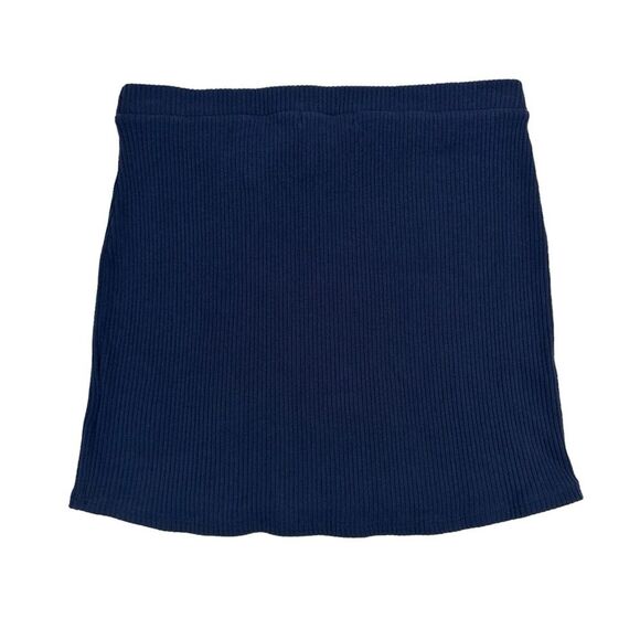 NWT Urban Outfitters Women's Size Medium Claira Side Button Mini Skirt Navy Blue - Picture 4 of 11